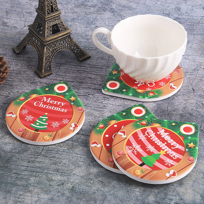 Christmas Gift Ceramic Coasters