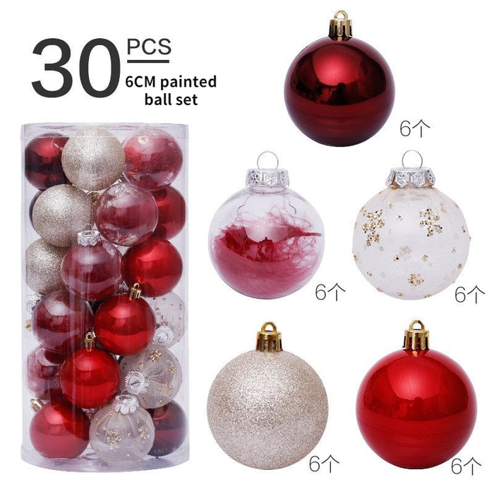 Christmas Decorations 6cm/30pcs, Christmas Tree Pendants