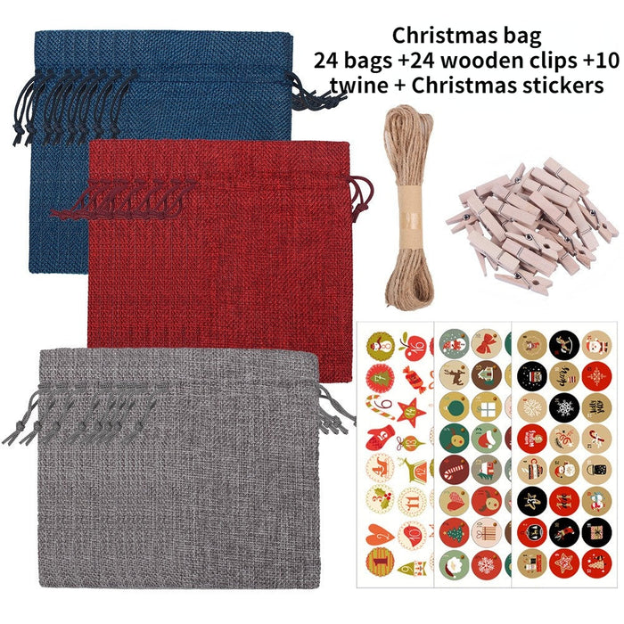 Christmas Gift Wrap Pocket Gift Pendant (24 Pieces)