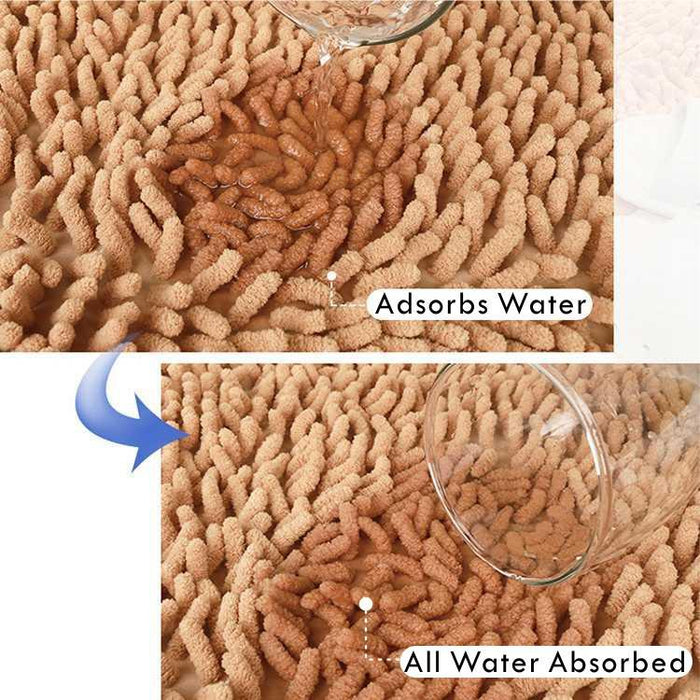 Water Absorbent Washable Bathroom Mat