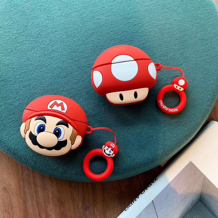 Cute Cartoon Mario AirPods Case