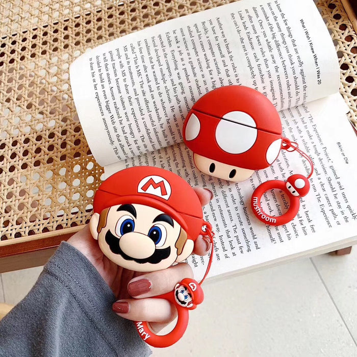 Cute Cartoon Mario AirPods Case