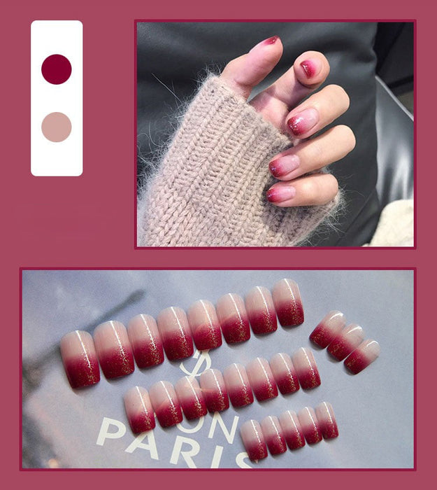 Red Gradient Nail Patch