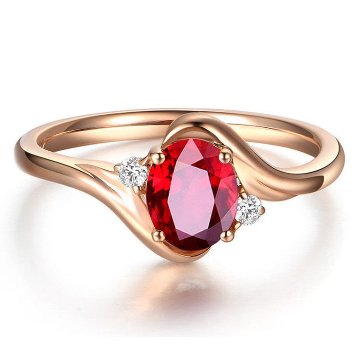 Inlaid Ruby Ring