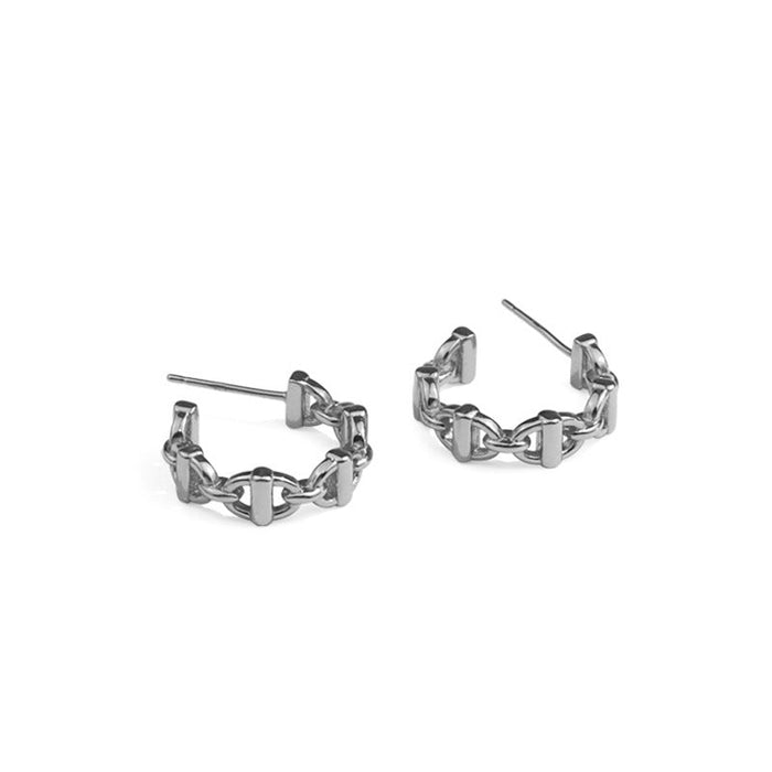 Buckle-connecting Earrings