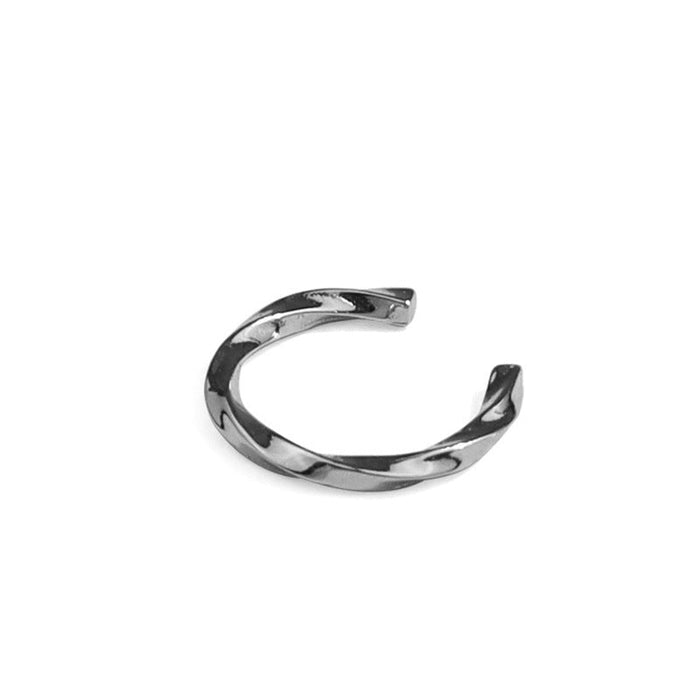 C-shaped Twist Rope Earrings