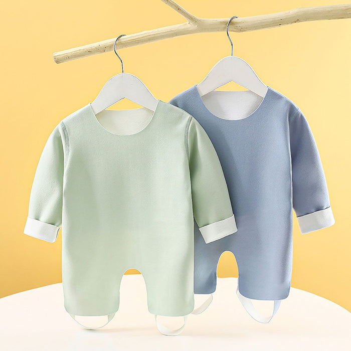 Long Sleeve Baby Bib with Attached Legs and Half Back German Fleece Available in Autumn/Winter Prevents Kicking Non-marking